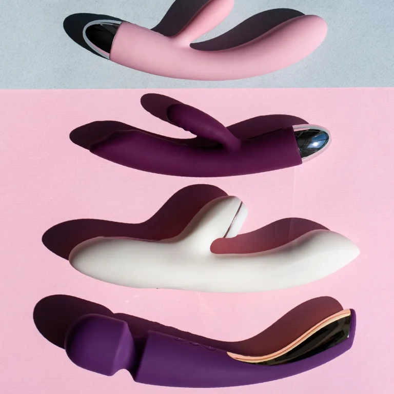 flat lay of sex toys