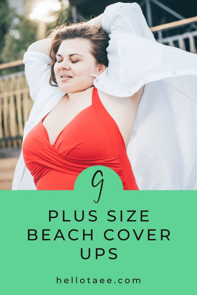 Pin for plus size cover up blog post