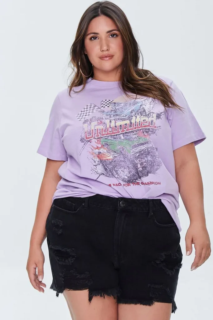 Forever21 purple graphic tee