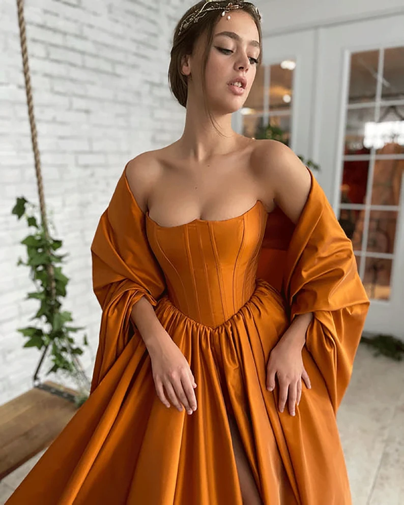 Elegant Rust Prom Dress Fairy on Etsy