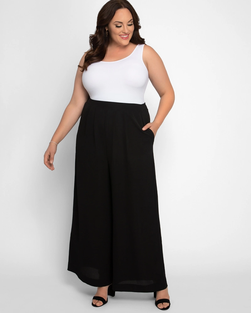 plus size Palazzo pants by Kiyonna