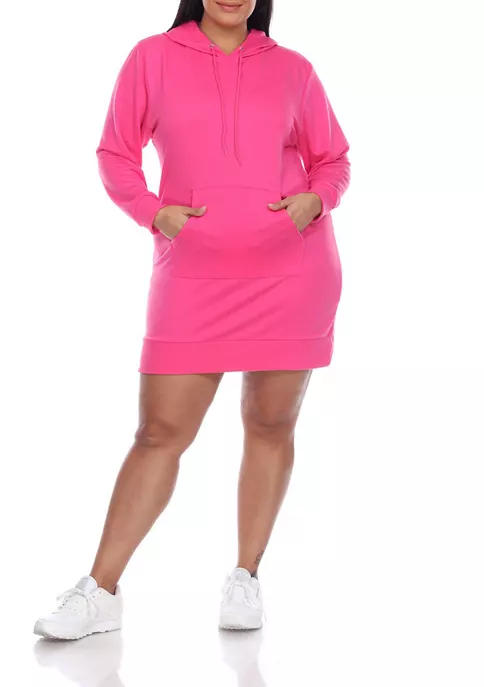 Pink hoodie sweatshirt dress by Belk