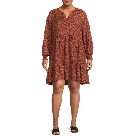 Brown fall dress by Terra & Sky