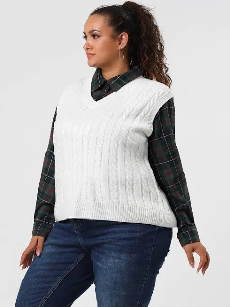 White sweater vest