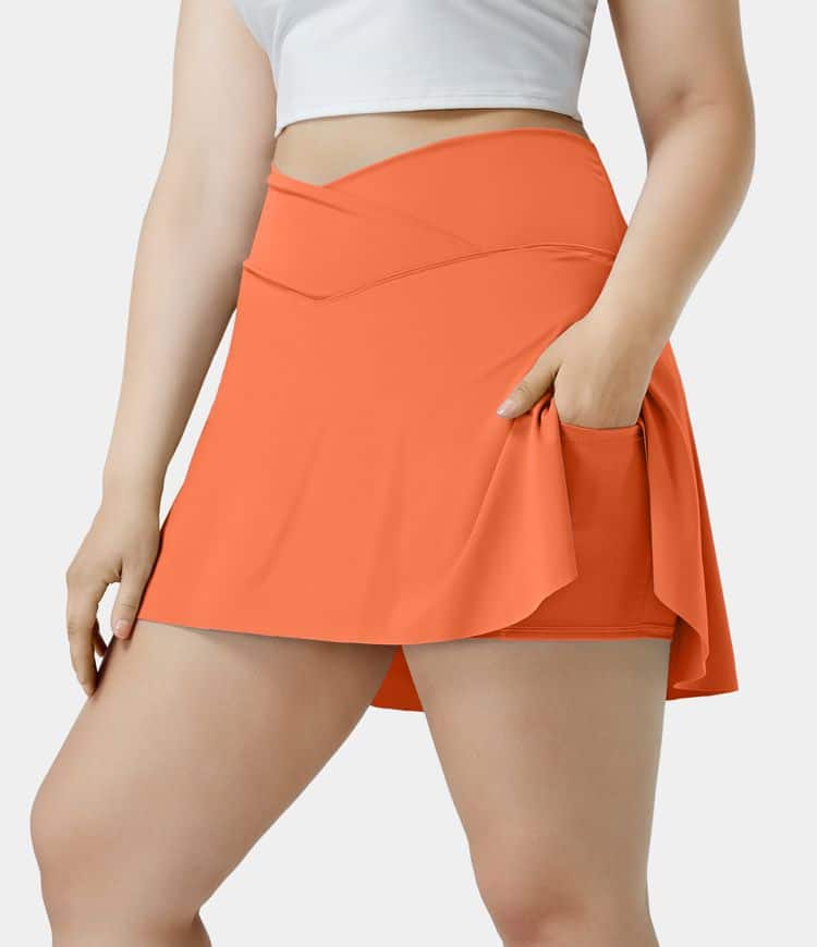 Orange Halara skirt