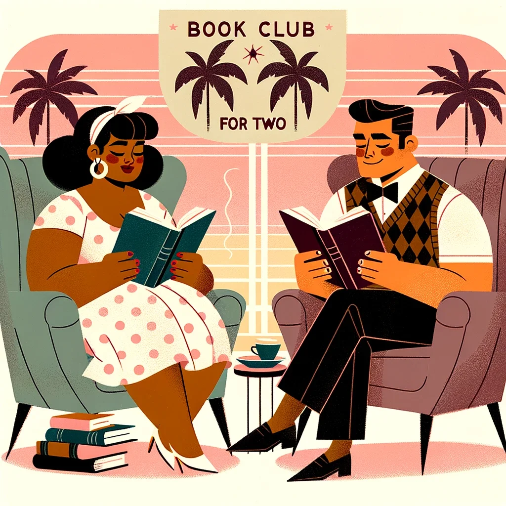 have a fun book club for two