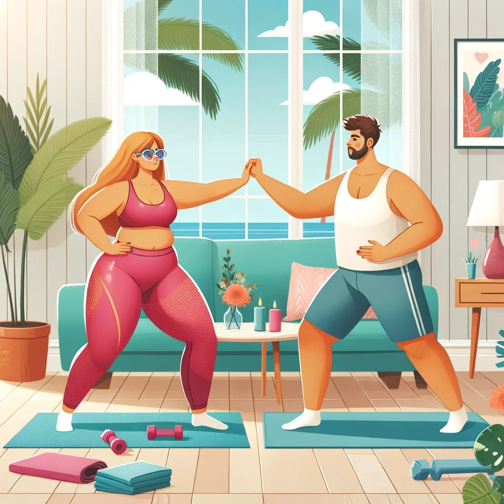 take a fitness challenge for your date night