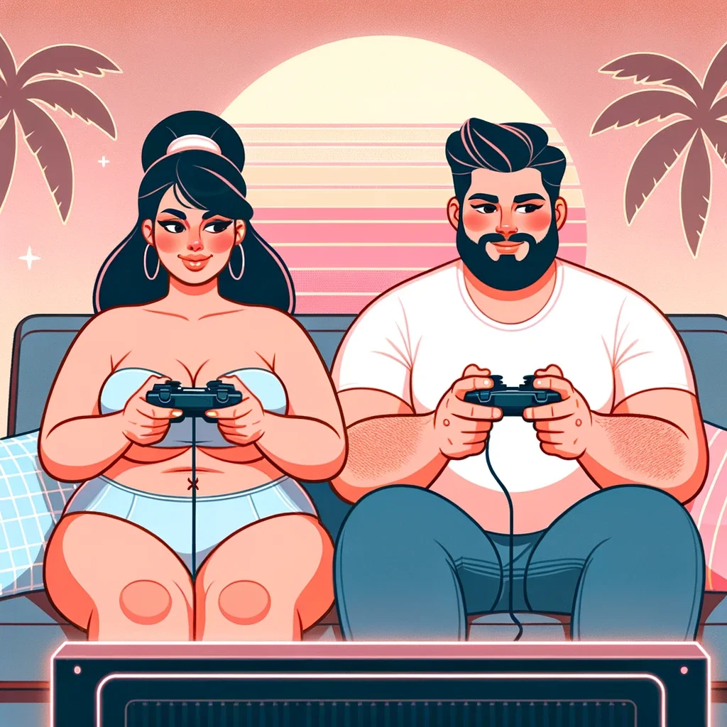 If you're both into video games, gaming together is a great idea