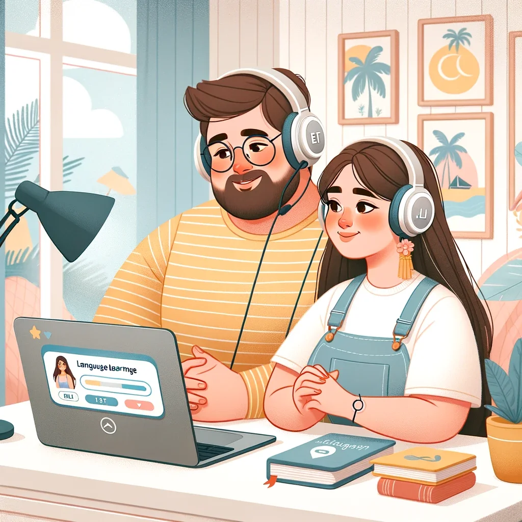 Learning a language together can be a great activity