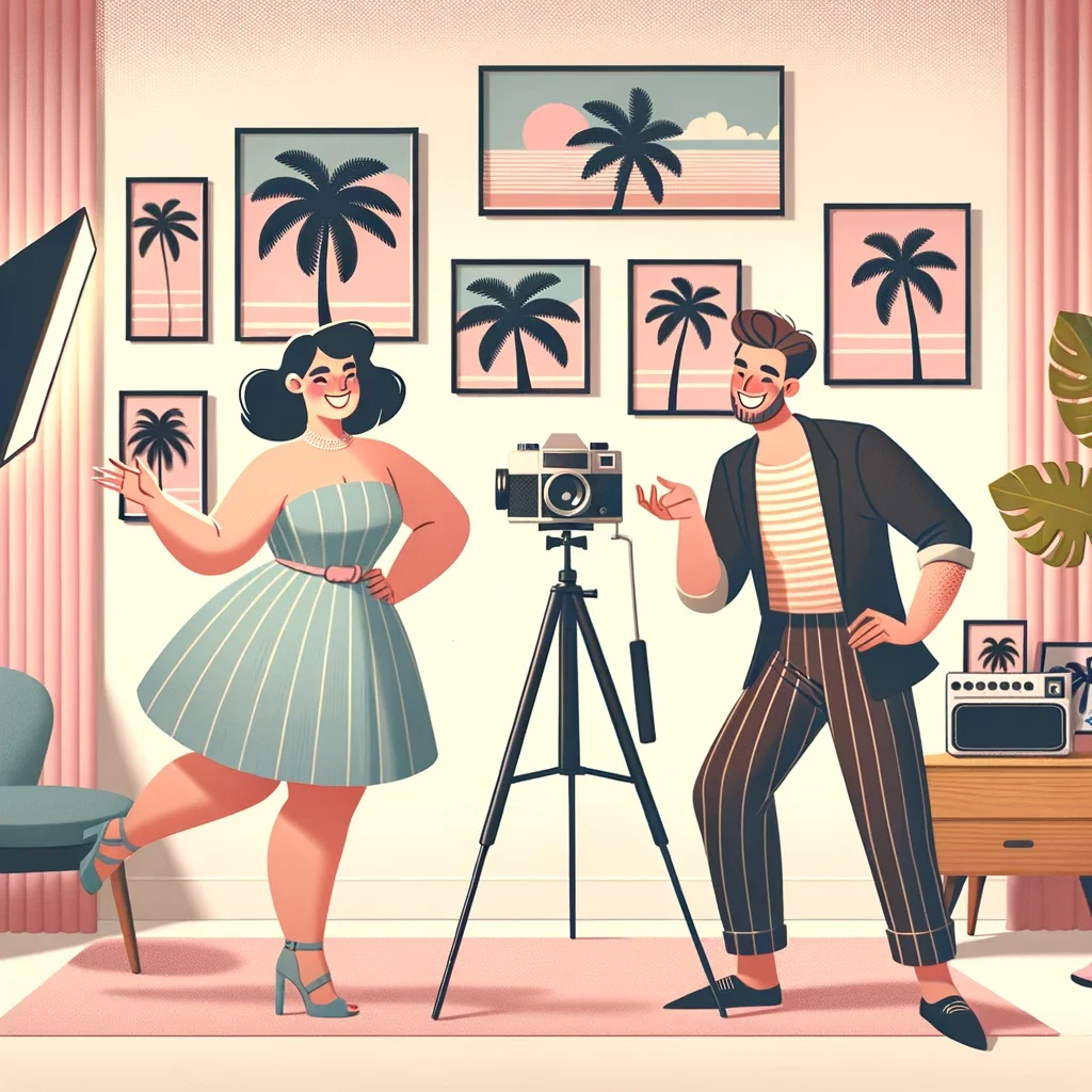 Try a home photo shoot for some date fun