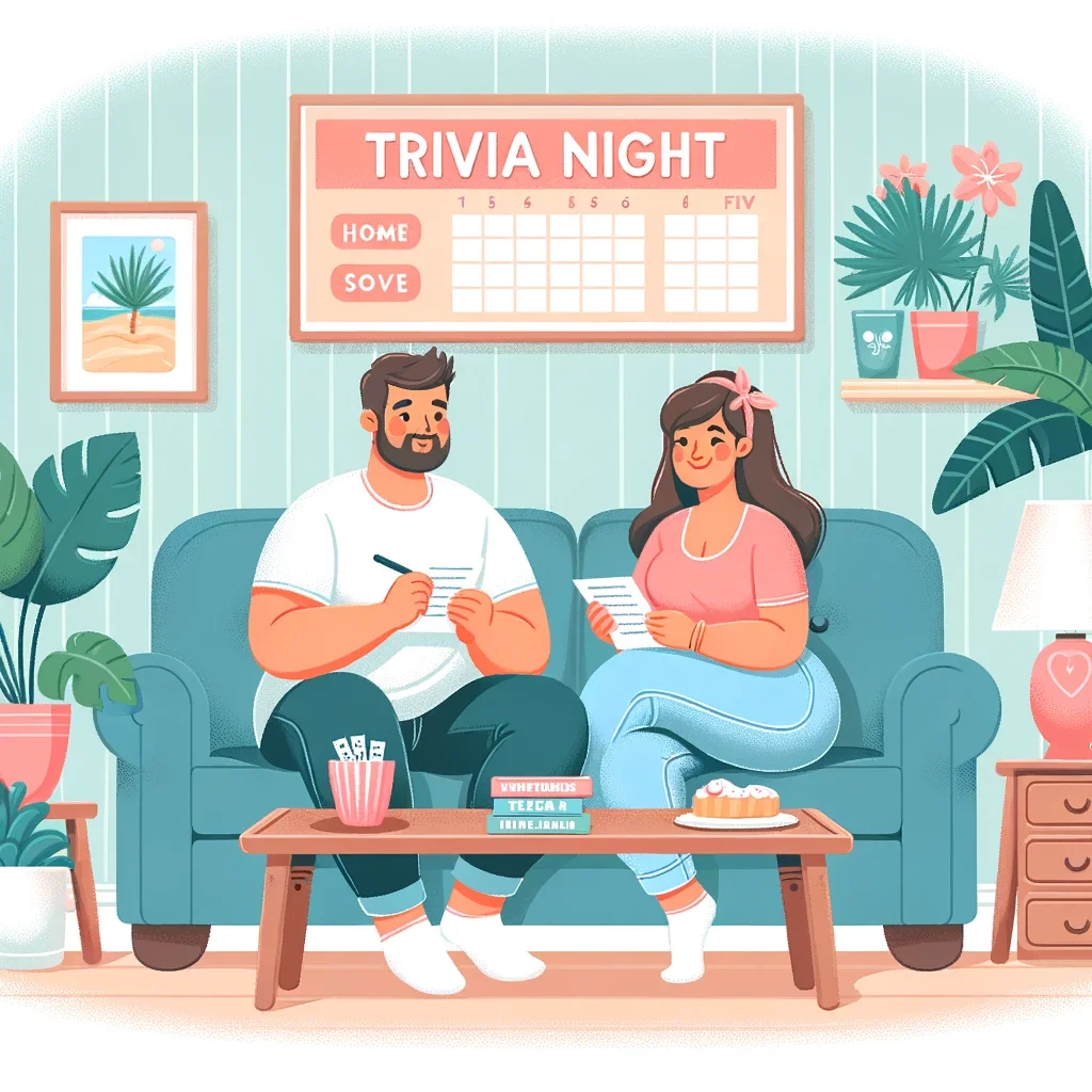 Try quizzing your partner with an at home trivia night