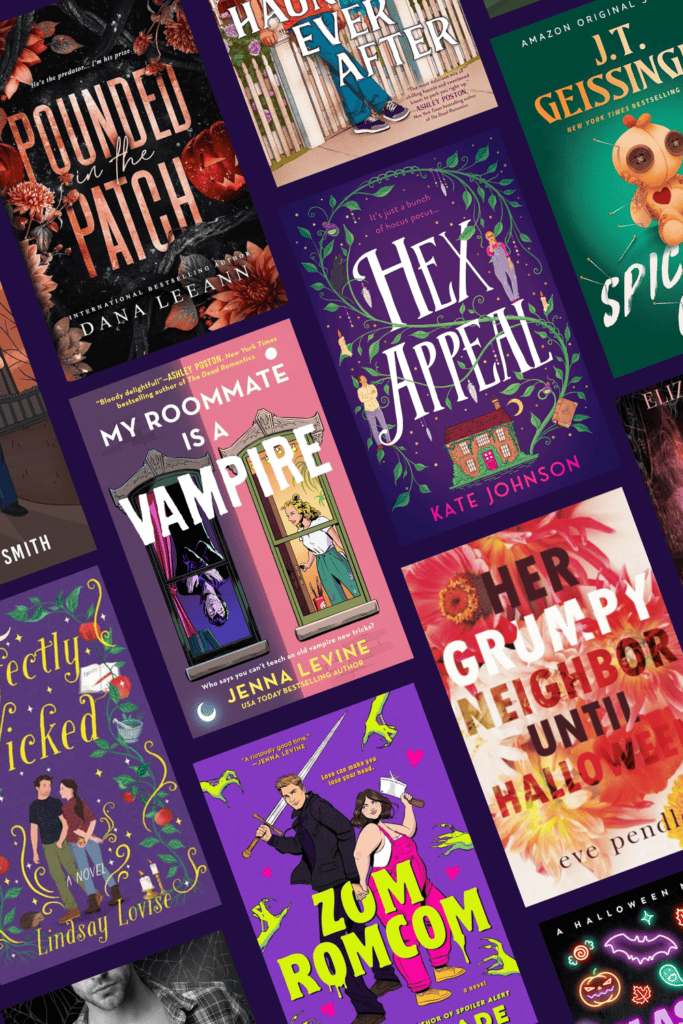 Pin image for halloween romance books to add to your TBR