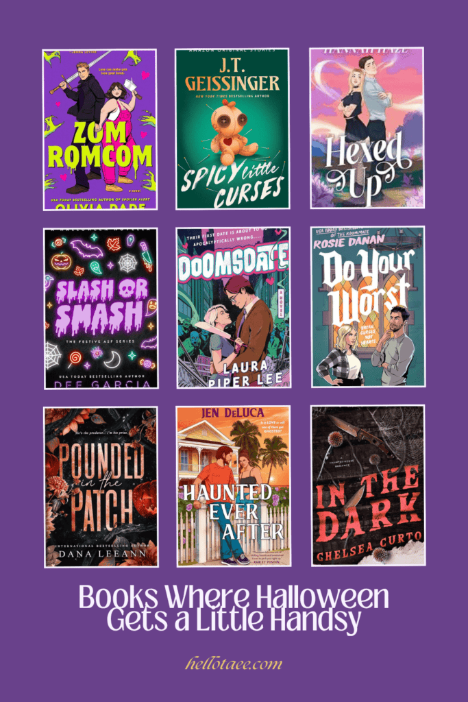 Pin image for halloween romance books to add to your TBR